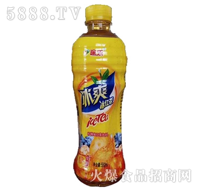 途樂(lè)冰爽冰紅茶檸檬味茶飲料550ml