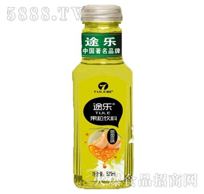 途樂(lè)果粒飲料哈密瓜味520ml