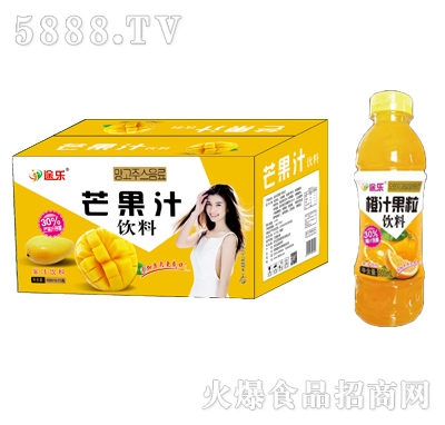 途樂(lè)橙汁果粒飲料600mlx15瓶