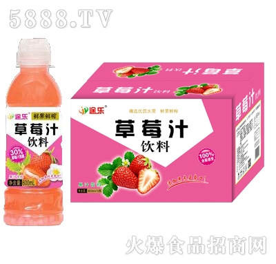 途樂(lè)鮮果鮮榨草莓汁飲料600ml