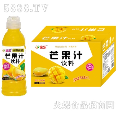 途樂(lè)鮮果鮮榨芒果汁飲料600ml