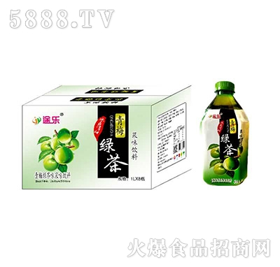 途樂(lè)青梅綠茶果味飲料1Lx8瓶