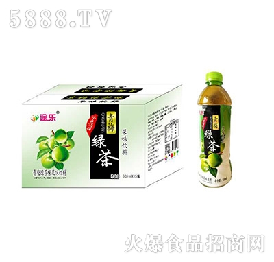 途樂(lè)青梅綠茶果味飲料500mlx15瓶