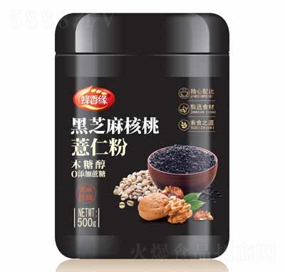 蜂香緣固體飲料黑芝麻核桃薏仁粉500g