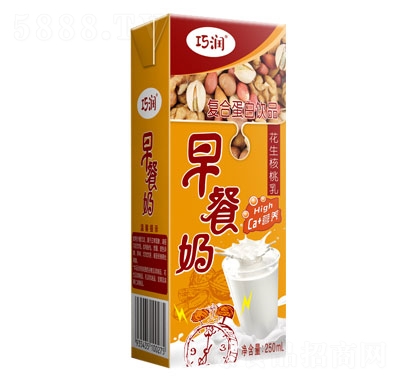 巧潤(rùn)花生核桃乳早餐奶復(fù)合蛋白飲料250ml