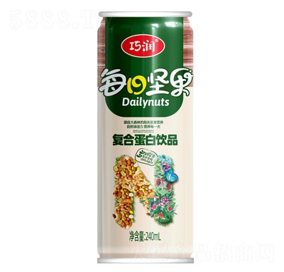 巧潤(rùn)每日?qǐng)?jiān)果復(fù)合蛋白飲品240ml