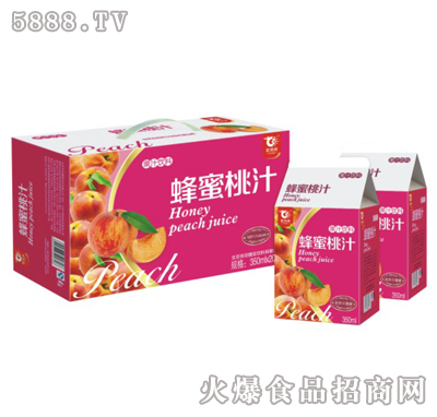 蜂蜜桃汁350ml×15盒