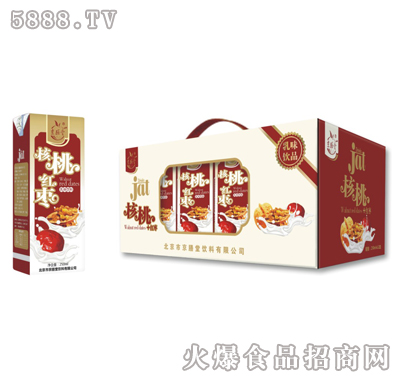 核桃紅棗開窗禮盒250ml×12包