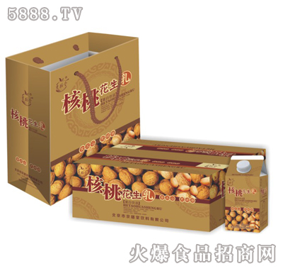 屋頂盒核桃花生禮盒500ml×9盒