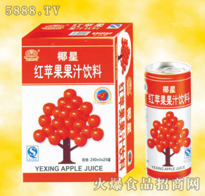 椰星紅蘋果果汁飲料245ml×24罐