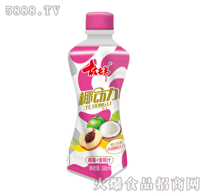 林老弟椰動力蜜桃味388ml