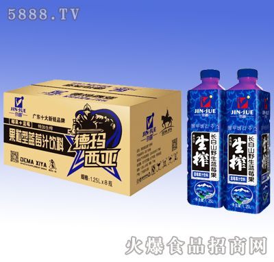 勁爵德瑪西亞藍莓果汁飲料1.25L×8瓶