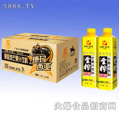 勁爵德瑪西亞芒果汁飲料1.25L×8瓶