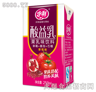 酸益乳果乳味飲料-草莓味250ml