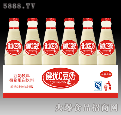 健優(yōu)C豆奶植物蛋白飲料330ml×24瓶