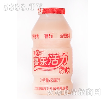 喜樂活力草莓果汁乳酸菌95ml