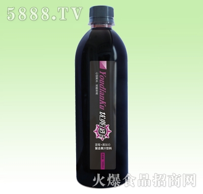 優(yōu)典酷黑水黑加侖藍(lán)莓果汁復(fù)合果汁500ml