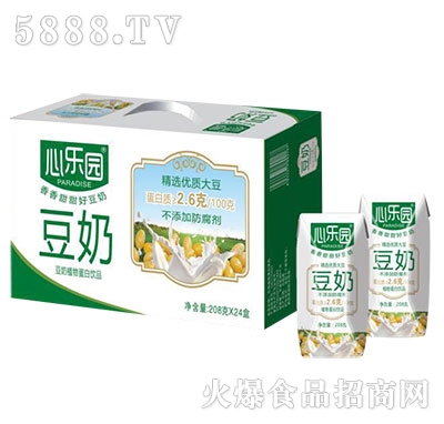 心樂園豆奶208gx24盒