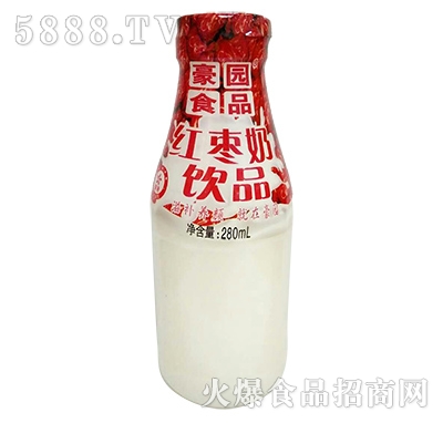 豪園食品紅棗奶飲品280ml