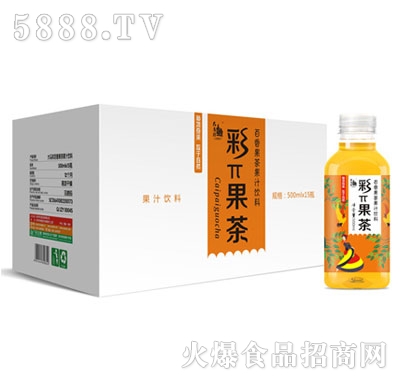 大馬邦彩π果茶百香果茶果汁飲料500mlx15瓶