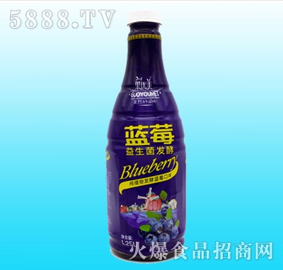 果優(yōu)美益生菌發(fā)酵藍(lán)莓汁1.25L