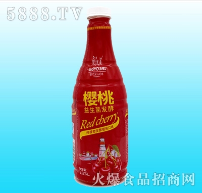 果優(yōu)美益生菌發(fā)酵櫻桃汁1.25L