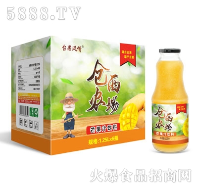 倉西農(nóng)場芒果汁飲料1.25LX6瓶