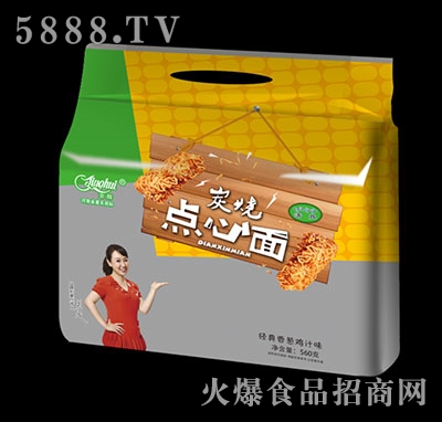 京輝炭燒點(diǎn)心面經(jīng)典香蔥雞汁味560g（手提袋）