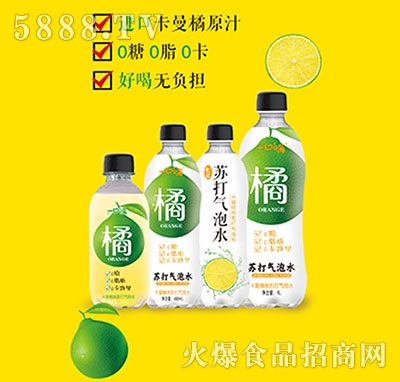 一口嗨卡曼橘味蘇打氣泡水