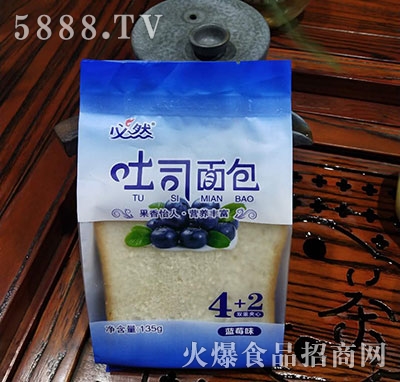 必然吐司面包藍莓味135g