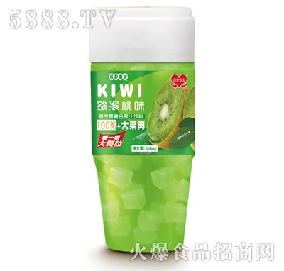 戀愛果實(shí)益生菌獼猴桃果粒果汁380ml