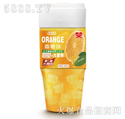 戀愛果實(shí)益生菌鮮橙果粒果汁380ml