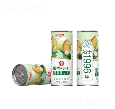 心動力椰果+杏仁植物蛋白飲品240ml