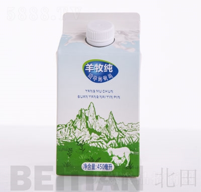 羊牧純酸羊奶飲品盒裝450ml