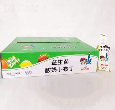 杭小帥益生菌酸奶小布丁乳味飲品果蔬味100ml×30袋