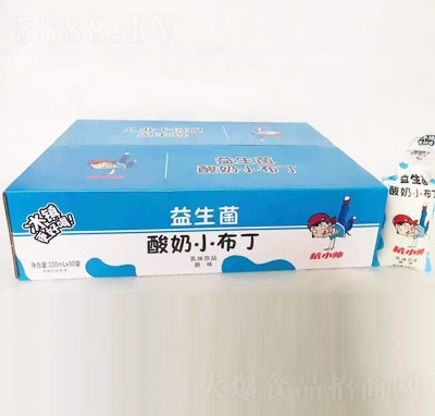 杭小帥益生菌酸奶小布丁乳味飲品原味100ml×30袋