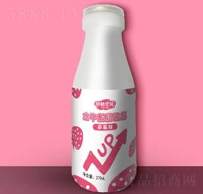 明姑優(yōu)純水牛酸奶飲品草莓味270ml