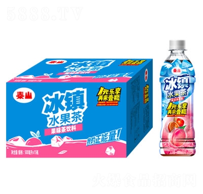 泰山冰鎮(zhèn)水果茶果味茶飲料500毫升