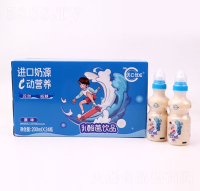 虎潤(rùn)優(yōu)C優(yōu)E乳酸菌飲品原味200mlX24