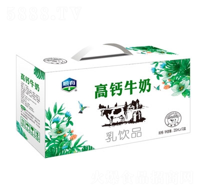 順有高鈣牛奶乳飲品250mlx12盒