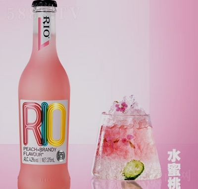 銳澳RIO洋酒果酒雞尾酒預(yù)調(diào)酒水蜜桃味275ml