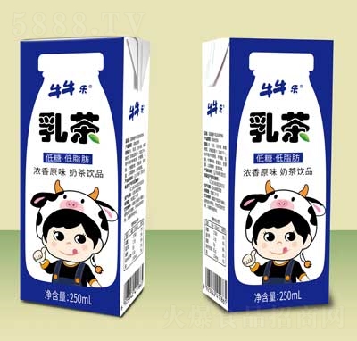 牛牛樂(lè)利樂(lè)磚乳茶飲品招商250ml