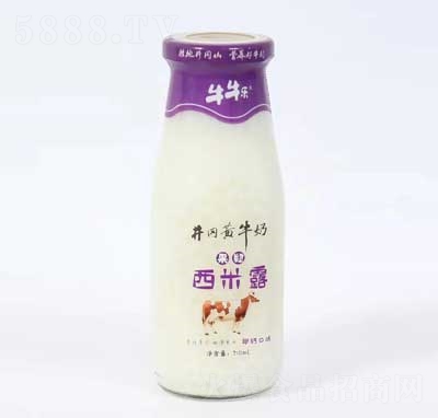 牛牛樂(lè)井崗黃牛奶果粒西米露酸奶椰奶味310ml