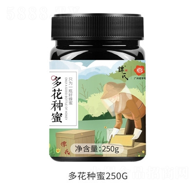 譚氏結(jié)晶蜂蜜500g原蜜瓶裝新鮮多花蜜蜂場代發(fā)