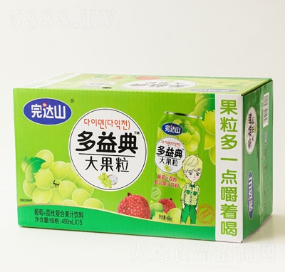 完達(dá)山多益典葡萄+荔枝復(fù)合果汁飲料果粒果汁