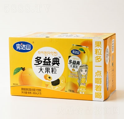 完達(dá)山多益典黃桃果粒復(fù)合果汁飲料果粒果汁