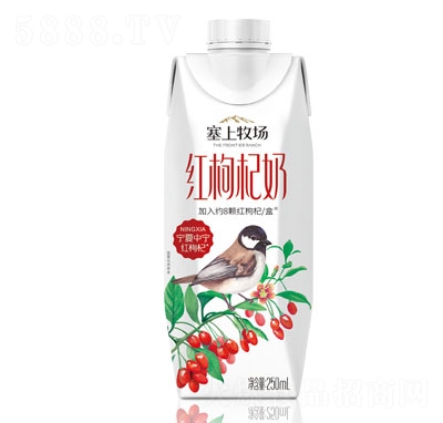 夏進(jìn)塞上牧場(chǎng)紅枸杞奶250ml