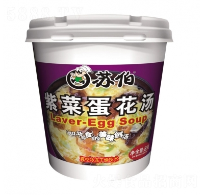 蘇伯紫菜蛋花湯8克方便速食招商代理