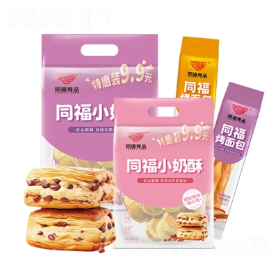 同福食品小奶酥烤面包多種口味混合裝傳統(tǒng)糕點招商代理