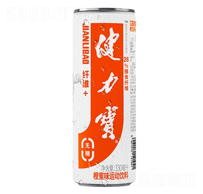 健力寶纖維系列飲品招商代理功能飲料運(yùn)動(dòng)飲料橙蜜味罐裝